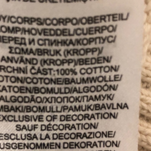 Ralph Lauren Black Label Cream Ribbed Turtleneck with embellished logo - Picture 10 of 10